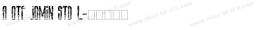 A OTF Jomin std L字体转换